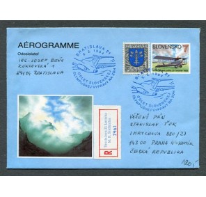 SR-CAE 1  70. výročí letecké pošty na Slovensku PP