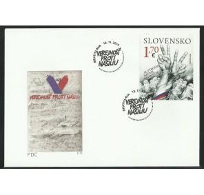 Slovensko FDC ** - 30. výročí sametové revoluce 2019
