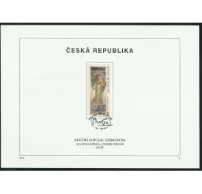 Česká republika NL ** - 150 let - Alfons Mucha 2010