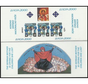 Srpsko sada 2 ks ZS ** - Europa CEPT 2000