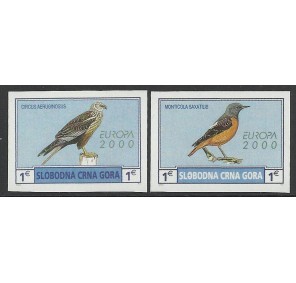 Crna Gora ptáci neperforované ** - Europa CEPT 2000