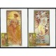 Bulharsko CM sada 4ks ** - 150 let - Alfons Mucha 2010